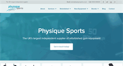 Desktop Screenshot of physiquesports.co.uk
