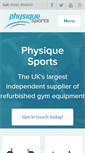Mobile Screenshot of physiquesports.co.uk