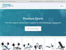 Tablet Screenshot of physiquesports.co.uk